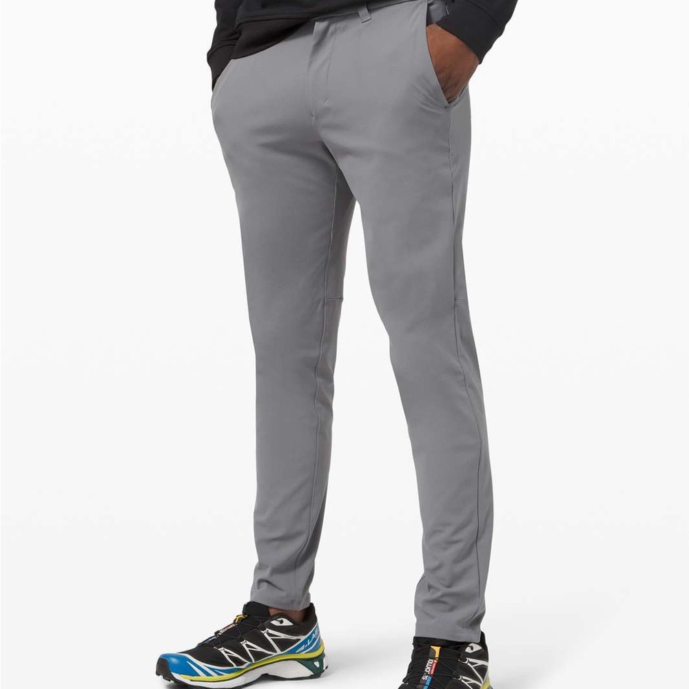 Lululemon Commission Slim Fit Pant Warpstreme Asphalt Grey 30 x 30